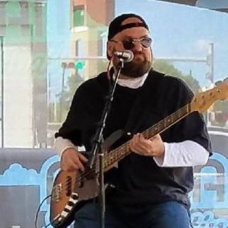 David McLeod - Bass Player for Christina Cavazos - Pecan Street Festival 2017